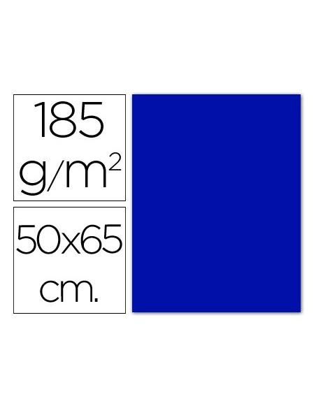 CARTULINA GUARRO AZUL ULTRAMAR-50X65 CM 185 GR