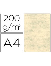 CARTULINA MARMOLEADA DIN A4 200 GR. CREMA CLARO PAQUETE 100 H.