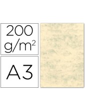 CARTULINA MARMOLEADA DIN A3 200 GR. GRIS PAQUETE 100 H