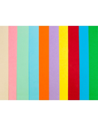 CARTULINA DIN A4 180 GR PAQUETE 100 10 COL.SURT.