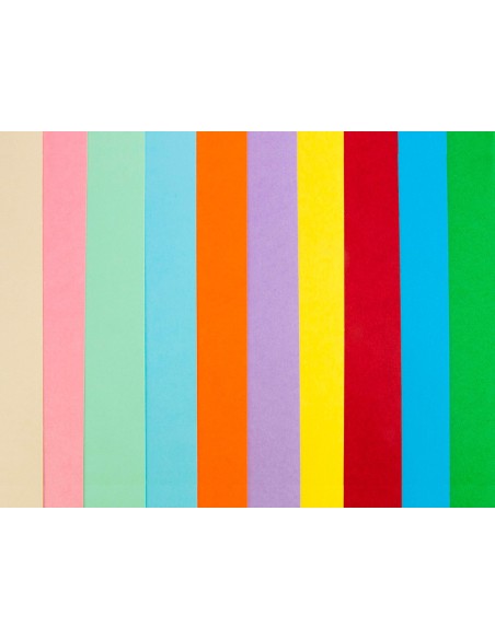 CARTULINA DIN A4 180 GR PAQUETE 100 10 COL.SURT.