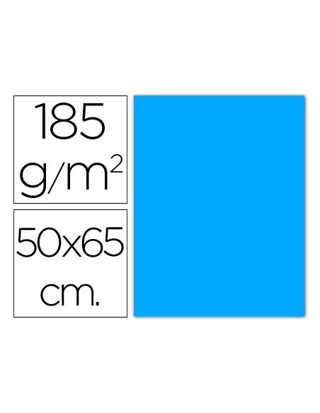 CARTULINA GUARRO AZUL MALDIVAS-50X65 CM 185 GR