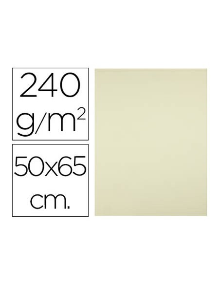 CARTULINA 50X65 CM AMARILLO 240 GR UD.