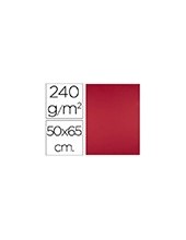 CARTULINA 50X65 CM ROJO NAVIDAD 240 GR UD. 2
