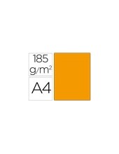 CARTULINA GUARRO DIN A4 MANDARINA 185 GR PAQUETE 50 H 200040157 2