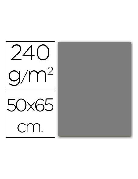 CARTULINA LIDERPAPEL 50X65 CM GRIS 240 GR UNIDAD CX47