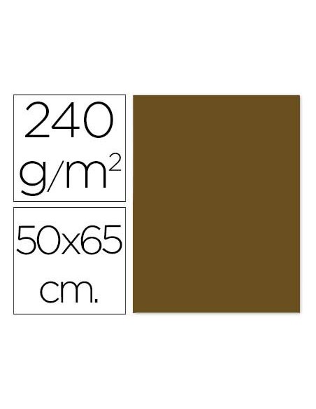 CARTULINA LIDERPAPEL 50X65 CM 240 G/M2 MARRON CHOCOLATE CX55