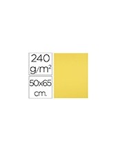 CARTULINA LIDERPAPEL 50X65 CM 240G/M2 AM.LIMON PAQUETE 25 UNIDADES 2