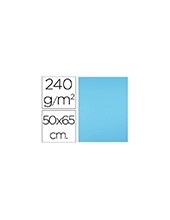 CARTULINA LIDERPAPEL 50X65 CM 240G/M2 CELESTE PAQUETE 25 UNIDADES 2