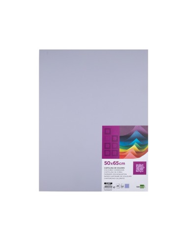 CARTULINA LIDERPAPEL 50X65 CM 240G/M2 LILA PAQUETE 25 UNIDADES