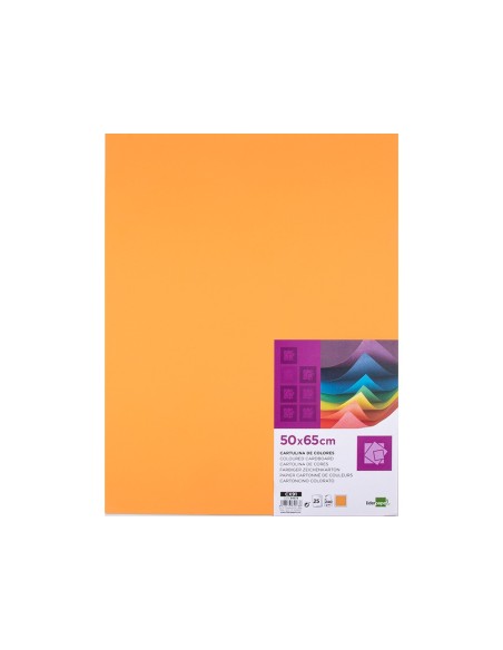 CARTULINA LIDERPAPEL 50X65 CM 240G/M2 NECTARINA PAQUETE 25 UNIDADES