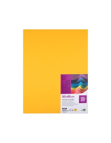 CARTULINA LIDERPAPEL 50X65 CM 240G/M2 ORO VIEJO PAQUETE 25 UNIDADES