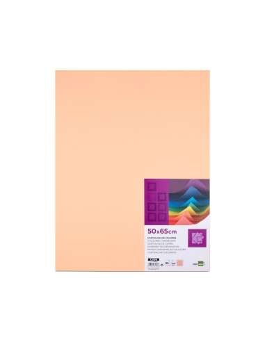 CARTULINA LIDERPAPEL 50X65 CM 240G/M2 SEPIA PAQUETE 25 UNIDADES