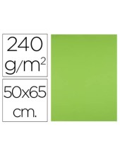 CARTULINA LIDERPAPEL 50X65 CM 240G/M2 VE.HIERBA PAQUETE 25 UNIDADES