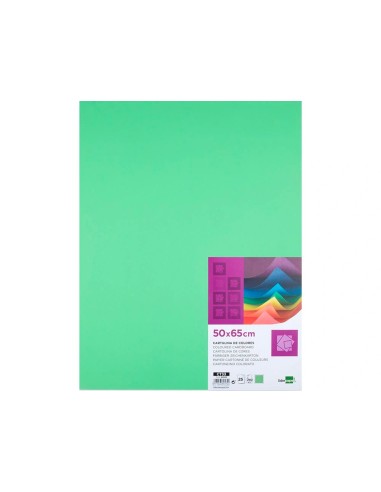 CARTULINA LIDERPAPEL 50X65 CM 240G/M2 VE.NAVIDAD PAQUETE 25 UNIDADES