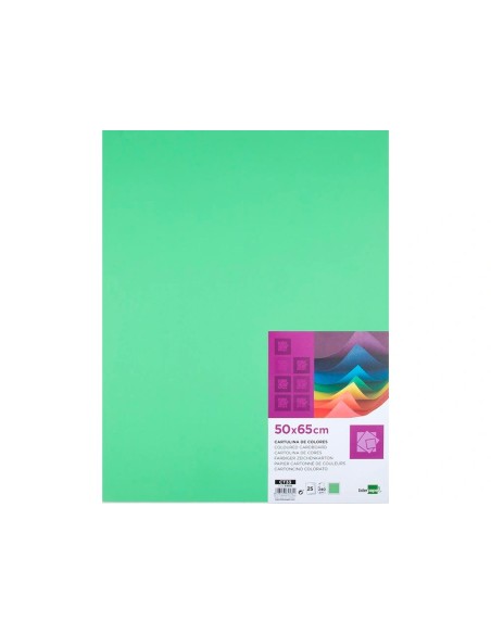 CARTULINA LIDERPAPEL 50X65 CM 240G/M2 VE.NAVIDAD PAQUETE 25 UNIDADES