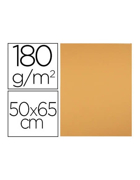 CARTULINA LIDERPAPEL 50X65 CM 180 GR AVELLANA UNIDAD