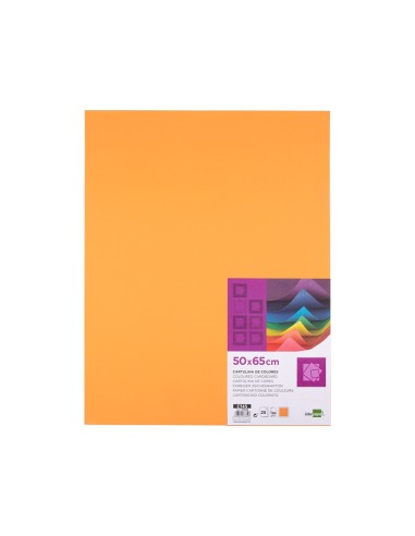 CARTULINA LIDERPAPEL 50X65 180 GR NECTARINA PAQUETE 25