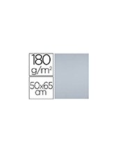 CARTULINA LIDERPAPEL 50X65 180 GR GRIS PAQUETE 25 2