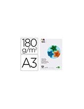 CARTULINA LIDERPAPEL A3 180G/M2 10 COLORES SURTIDOS PAQUETE 100 HOJAS 2