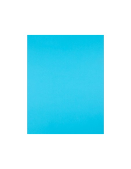 CARTULINA LIDERPAPEL 50X65 CM 180G/M2 AZUL TURQUESA PAQUETE DE 25