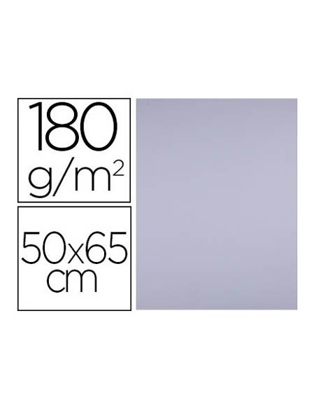 CARTULINA LIDERPAPEL 50X65 CM 180G/M2 LILA PAQUETE DE 25