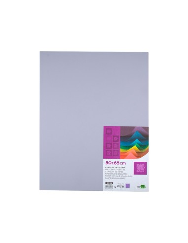 CARTULINA LIDERPAPEL 50X65 CM 180G/M2 LILA PAQUETE DE 25