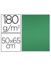 CARTULINA LIDERPAPEL 50X65 CM 180G/M2 VERDE NAVIDAD PAQUETE DE 25