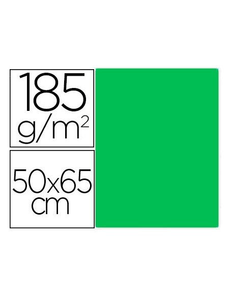 CARTULINA GUARRO KIWI 50X65 CM 185 GR
