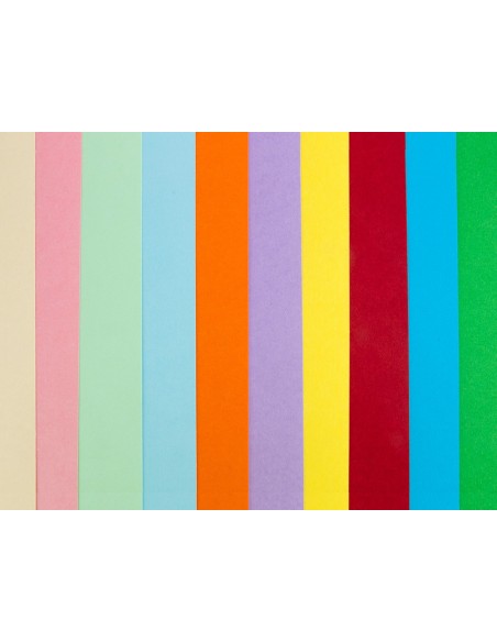 CARTULINA  A4 180G/M2 25 SURT.PAQUETE 100H.