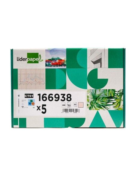 CARTULINA  A4 180G/M2 CREMA PQ.DE 25+5H.