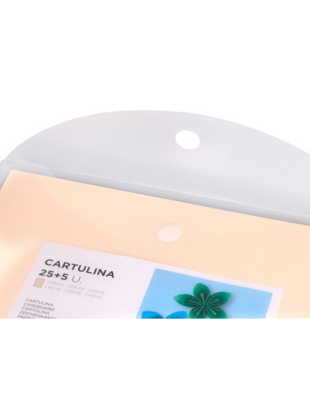 CARTULINA  A4 180G/M2 CREMA PQ.DE 25+5H.