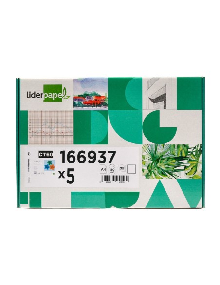 CARTULINA  A4 180G/M2 BL.PAQUETE 25+5H.