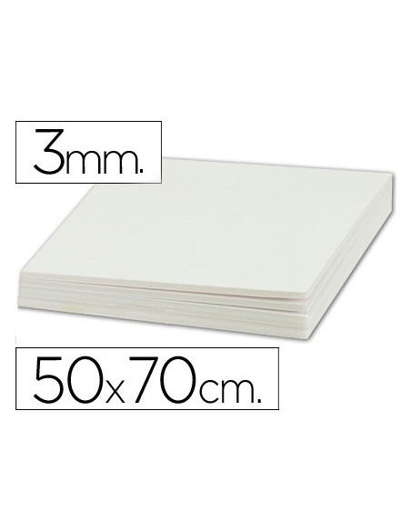 CARTON PLUMA DOBLE CARA 50X70 CM ESPESOR 3 MM