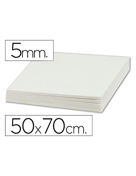CARTON PLUMA DOBLE CARA 50X70 CM ESPESOR 5 MM