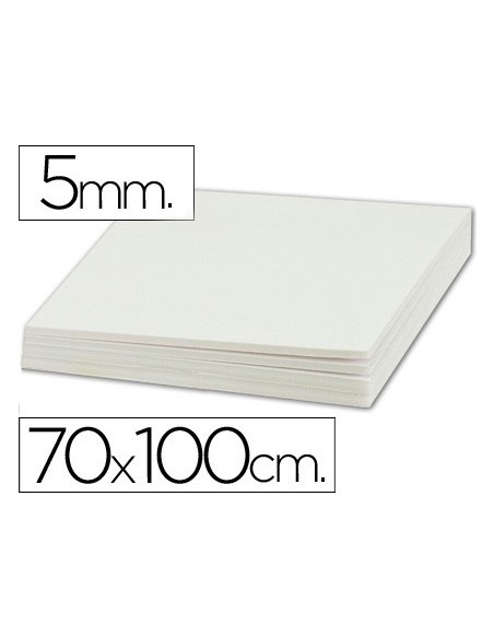 CARTON PLUMA DOBLE CARA 70X100 ESPESOR 5 MM