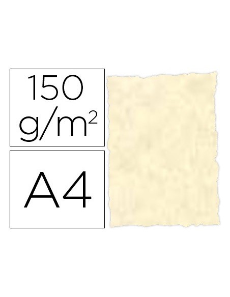 PAPEL PERGAMINO A4 TROQUELADO 150 GR PARCHMENT TOPACIO PAQ.25H