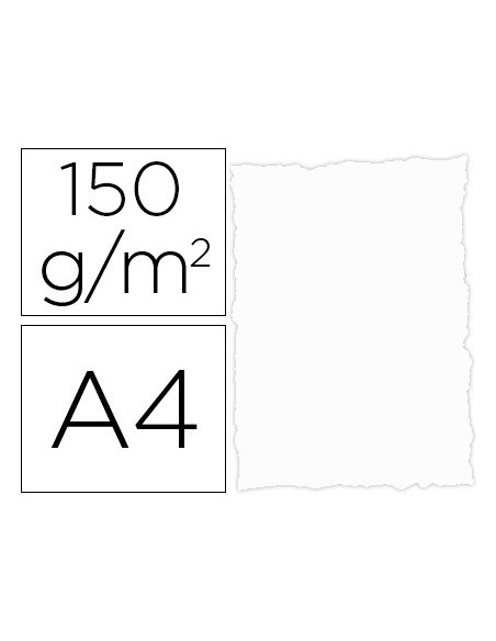 PAPEL PERGAMINO A4 TROQUELADO 150 GR COL.PARCHMENT BL.PAQUETE 25 H.