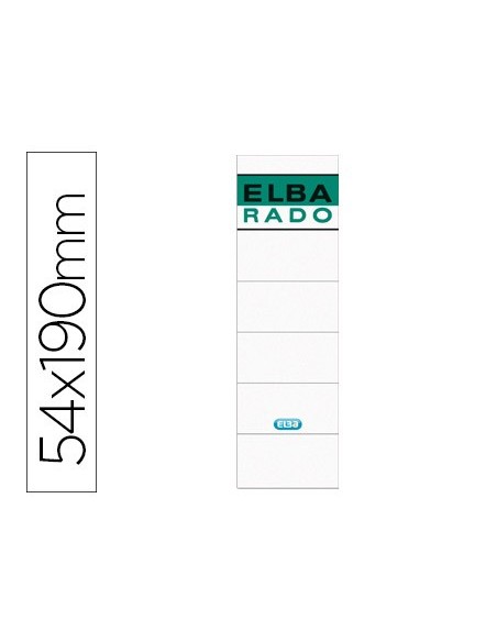 ETIQUETAS ADH. ELBA LOMERA 54 X 190MM BL.10UD.