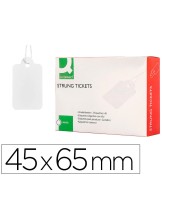 ETIQUETAS COLGANTES Q-CON.45X65MM CAJA 400 UD.