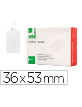 ETIQUETAS COLGANTES Q-CON.36X53MM CAJA 500 UD.