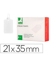 ETIQUETAS COLGANTES Q-CON.21X35MM CAJA 500 UD.