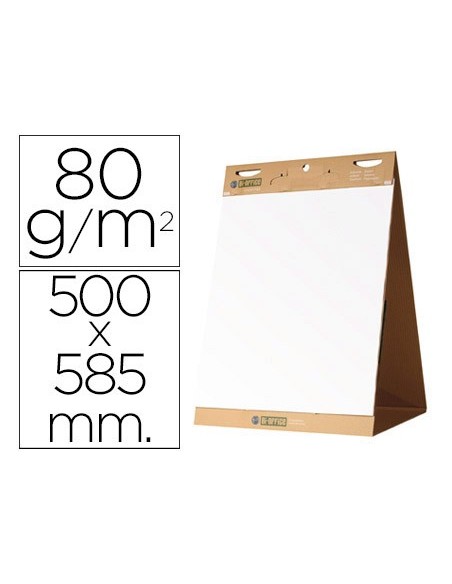 BLOC CONGRESO BI-OFFICE 500X585MM LISO ADH. 80GR.
