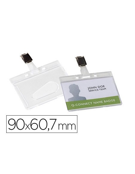 IDENTIFICADOR Q-CON.RIGIDO PLASTICO BRILLANTE PINZA KF14148 9X6,7 CM