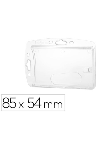IDENTIFICADOR DURABLE RIGIDO PARA 1 TARJETA 54X87 MM PACK DE 10 UNID