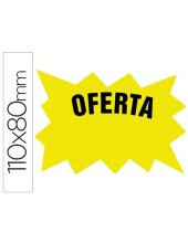 CARTEL CART. ETIQUETAS MARCAPRECIOS 110X80MM AM.FL. 50UD.