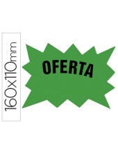 CARTEL CART. ETIQUETAS MARCAPRECIOS 160X110MM VER FL. 50UD.