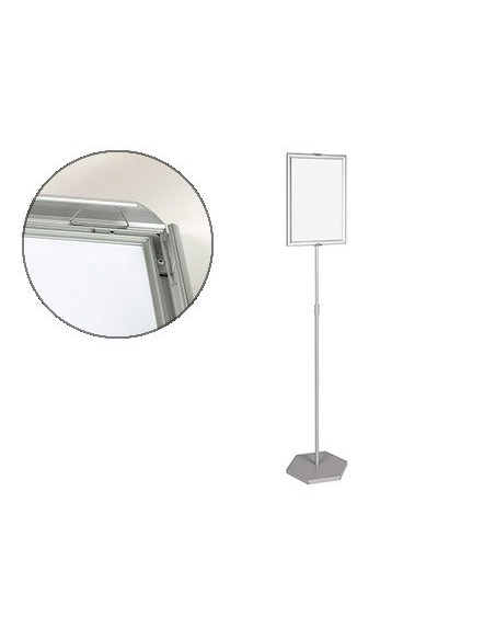 EXPOSITOR PIE BI-OFFICE PARA FORMATOS A3 AJUSTABLE EN ALTURA 102 CM