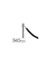 POSTE SEPARADOR CROMADO SATINADO ALTURA 940 MM BASE 320 MM 2