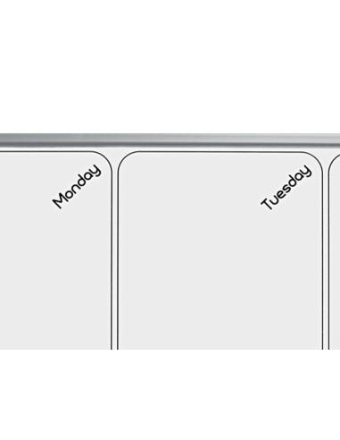 PLANIFICADOR SEMANAL NOBO MAGN.+TABLERO CORCHO HOR.MARCO AL.585X190MM